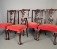 Set of 8 Chippendale Style Mahogany Dining Chairs c.1920’s