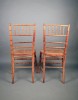 Pair Faux Bamboo Ballroom Chairs, Early 19thc.