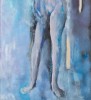 Attributed to Harold Cohn - Nude in Blue by Harold Cohn