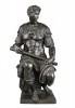French or Italian Bronze figure of Giuliano de Medici after Michelangelo