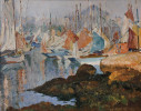 Harbor Scene by Abel G. Warshawsky