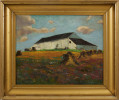 White Barn by George Gustav Adomeit