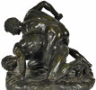 Grand Tour Bronze of the Uffizi Wrestlers by After Lysippos
