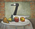 Duck Decoy with Fruit by Albert Pels