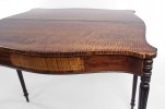 Finely Figured American Tiger Maple Turret Top Game Table