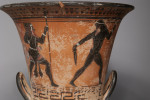 Ancient Style Greek Black Figure Calyx Krater