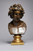 Bust of Antinous as Bacchus with Floral Wreath
