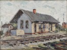 Nickel Plate Railroad Station, Avon Ohio by Arthur J. Laws