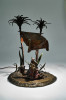 'Oasis' - Austrian Orientalist Cold Painted Sculpture Mounted as a Table Lamp
