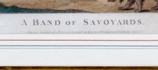 18th Century Engraving “Band of Savoyards” by H. Banbury