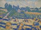 Haystacks at Berlin Heights by August Frederick Biehle
