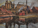Republic Steel on the Cuyahoga River by August Frederick Biehle