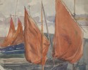 Boats at Concarneau, France by Frank Nelson Wilcox