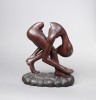 Figurative Wood Sculpture: 