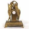 Eros and Diana Gilt Bronze Clock