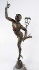 A Large Bronze Figure of Mercury by 19th Century French School