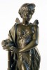 Figurative Bronze with Greenish Brown Patination Sculpture: 