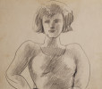 Figurative Graphite on Paper Drawing: 