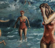 Figurative Oil on Canvas Painting: 