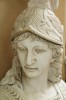 Carved Marble Full Scale Bust of Athena
