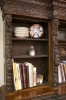 A Continental Carved Oak Bookcase