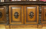 A Continental Carved Oak Bookcase
