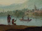 Dutch Town, Charming Genre Scene, 18th Century