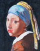 Pair of Portraits After Johannes Vermeer, Girl with a Pearl Earring and Girl with Red Hat  by William A. Van Duzer