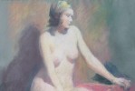 Seated Nude with Turban by Edmund Charles Tarbell
