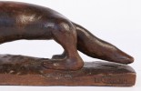 An Early 20thc. School Carved Wood Fox, Le Chatelain by 20th Century School