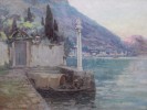 Boat House, Lake Como by Frederick Carl Gottwald