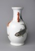 Porcelain: Chinese Famille Rose Porcelain Vase, Qing Dynasty, Goldfish & Koi Design 