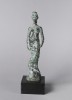 Figurative Bronze on Wooden Base Sculpture: 