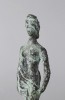 Figurative Bronze on Wooden Base Sculpture: 