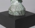 Figurative Bronze on Wooden Base Sculpture: 