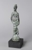 Figurative Bronze on Wooden Base Sculpture: 