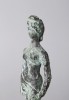 Figurative Bronze on Wooden Base Sculpture: 