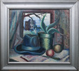 Still Life with Hat and Succulent by Harvey Gregory Prusheck