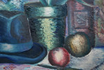 Still Life with Hat and Succulent by Harvey Gregory Prusheck