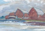 Fish Houses, Huron by Henry George Keller