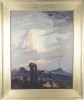 Romantic Landscape, View of Mt. Etna from Taormina by Henry George Keller