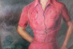 Figurative Oil on Canvas Painting: 