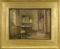Interior Scene, In the Boudoir by 20th Century American School