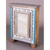 Tempera and Mirrored Wood Cabinet with Objects Decorative Art: 