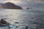 Seascape off Vulcano, Aeolian Islands by Karl Theodor Boehme