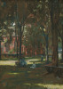 Ladies in a Church Yard by Henry George Keller