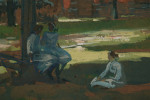 Ladies in a Church Yard by Henry George Keller