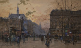 Boulevard de Strasbourg by Eugène Galien Laloue