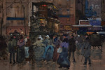 Boulevard de Strasbourg by Eugène Galien Laloue