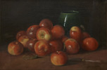 Still Life with Apples and Green Vase by Adam Lehr